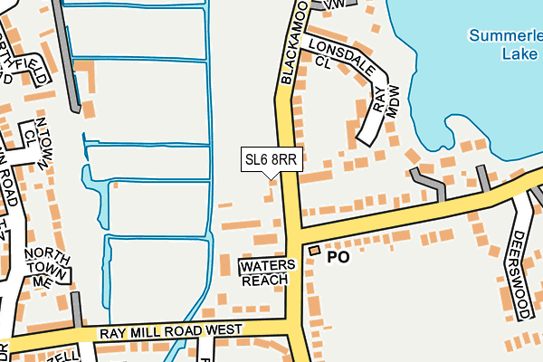 SL6 8RR map - OS OpenMap – Local (Ordnance Survey) SL6 8RR map - OS OpenMap – Local (Ordnance Survey)