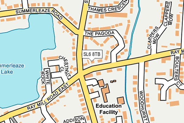 SL6 8TB map - OS OpenMap – Local (Ordnance Survey) SL6 8TB map - OS OpenMap – Local (Ordnance Survey)