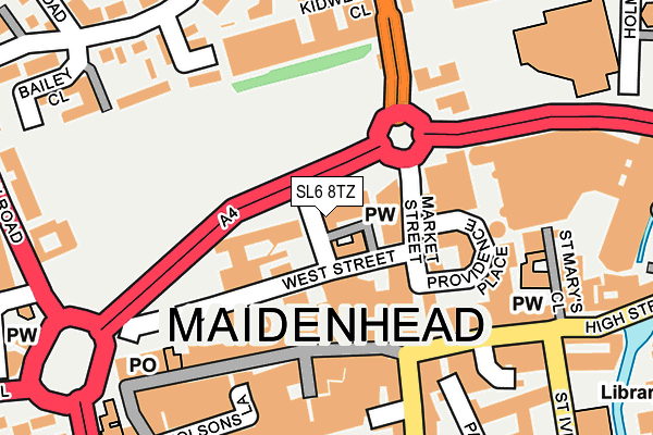 SL6 8TZ map - OS OpenMap – Local (Ordnance Survey) SL6 8TZ map - OS OpenMap – Local (Ordnance Survey)