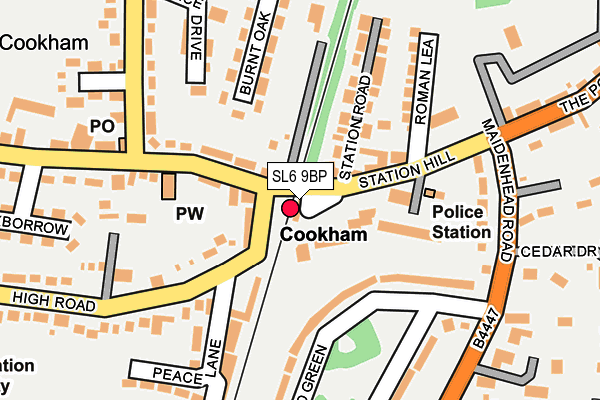 SL6 9BP map - OS OpenMap – Local (Ordnance Survey) SL6 9BP map - OS OpenMap – Local (Ordnance Survey)