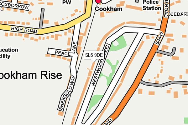 SL6 9DE map - OS OpenMap – Local (Ordnance Survey) SL6 9DE map - OS OpenMap – Local (Ordnance Survey)