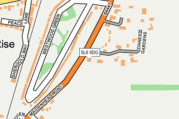 SL6 9DG map - OS OpenMap – Local (Ordnance Survey) SL6 9DG map - OS OpenMap – Local (Ordnance Survey)