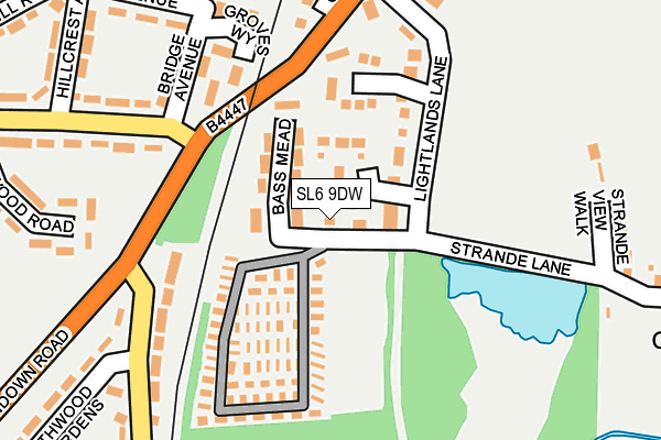 SL6 9DW map - OS OpenMap – Local (Ordnance Survey) SL6 9DW map - OS OpenMap – Local (Ordnance Survey)