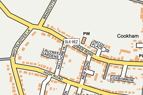 SL6 9EZ map - OS OpenMap – Local (Ordnance Survey) SL6 9EZ map - OS OpenMap – Local (Ordnance Survey)