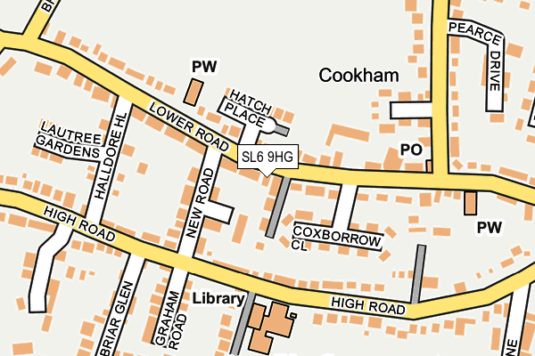 SL6 9HG map - OS OpenMap – Local (Ordnance Survey) SL6 9HG map - OS OpenMap – Local (Ordnance Survey)