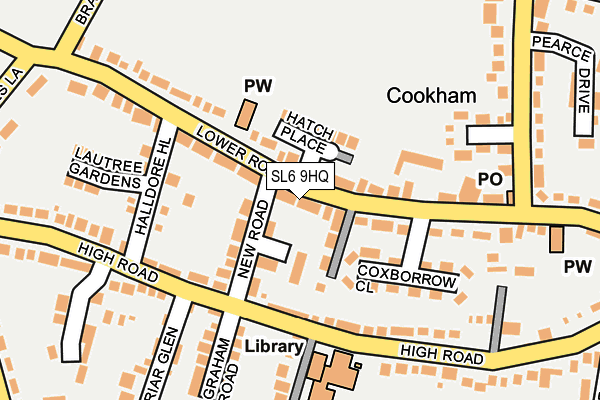 SL6 9HQ map - OS OpenMap – Local (Ordnance Survey) SL6 9HQ map - OS OpenMap – Local (Ordnance Survey)
