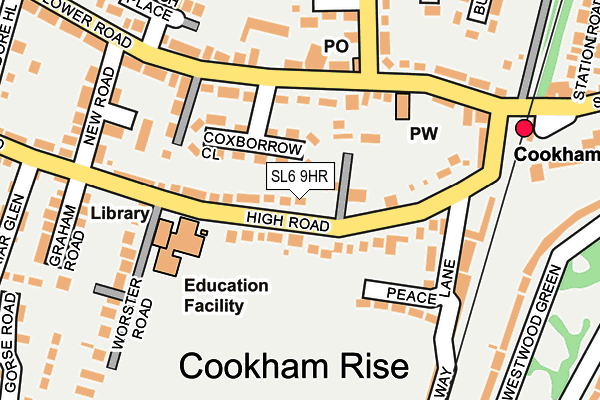 SL6 9HR map - OS OpenMap – Local (Ordnance Survey) SL6 9HR map - OS OpenMap – Local (Ordnance Survey)