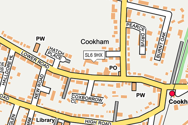 SL6 9HX map - OS OpenMap – Local (Ordnance Survey) SL6 9HX map - OS OpenMap – Local (Ordnance Survey)