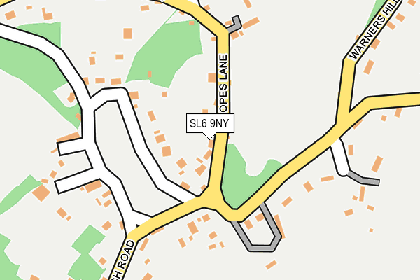 SL6 9NY map - OS OpenMap – Local (Ordnance Survey) SL6 9NY map - OS OpenMap – Local (Ordnance Survey)