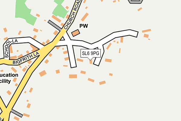SL6 9PG map - OS OpenMap – Local (Ordnance Survey) SL6 9PG map - OS OpenMap – Local (Ordnance Survey)