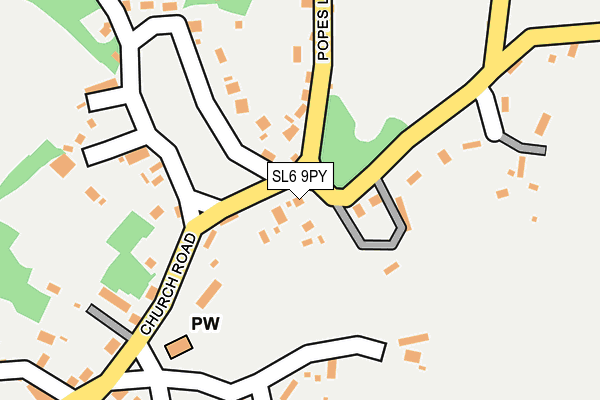 SL6 9PY map - OS OpenMap – Local (Ordnance Survey) SL6 9PY map - OS OpenMap – Local (Ordnance Survey)
