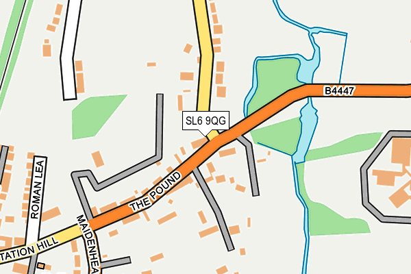 SL6 9QG map - OS OpenMap – Local (Ordnance Survey) SL6 9QG map - OS OpenMap – Local (Ordnance Survey)