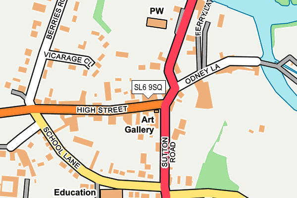 SL6 9SQ map - OS OpenMap – Local (Ordnance Survey) SL6 9SQ map - OS OpenMap – Local (Ordnance Survey)