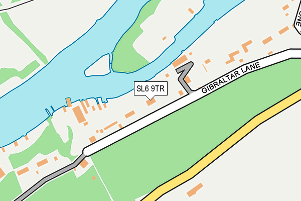 SL6 9TR map - OS OpenMap – Local (Ordnance Survey)