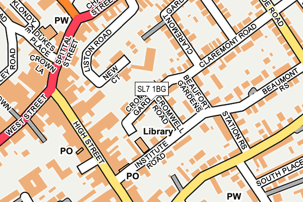 SL7 1BG map - OS OpenMap – Local (Ordnance Survey) SL7 1BG map - OS OpenMap – Local (Ordnance Survey)