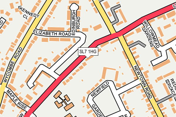 SL7 1HG map - OS OpenMap – Local (Ordnance Survey) SL7 1HG map - OS OpenMap – Local (Ordnance Survey)