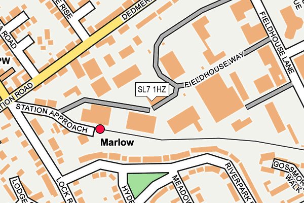 SL7 1HZ map - OS OpenMap – Local (Ordnance Survey) SL7 1HZ map - OS OpenMap – Local (Ordnance Survey)