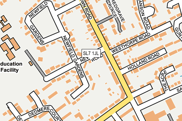 SL7 1JL map - OS OpenMap – Local (Ordnance Survey) SL7 1JL map - OS OpenMap – Local (Ordnance Survey)
