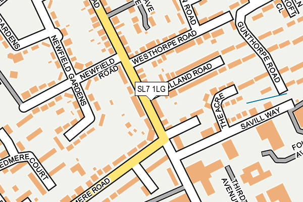 SL7 1LG map - OS OpenMap – Local (Ordnance Survey) SL7 1LG map - OS OpenMap – Local (Ordnance Survey)
