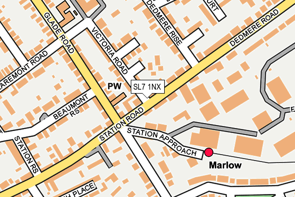 SL7 1NX map - OS OpenMap – Local (Ordnance Survey) SL7 1NX map - OS OpenMap – Local (Ordnance Survey)