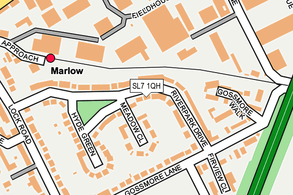 SL7 1QH map - OS OpenMap – Local (Ordnance Survey) SL7 1QH map - OS OpenMap – Local (Ordnance Survey)