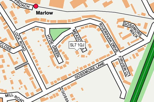 SL7 1QJ map - OS OpenMap – Local (Ordnance Survey) SL7 1QJ map - OS OpenMap – Local (Ordnance Survey)