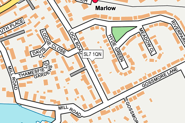 SL7 1QN map - OS OpenMap – Local (Ordnance Survey) SL7 1QN map - OS OpenMap – Local (Ordnance Survey)
