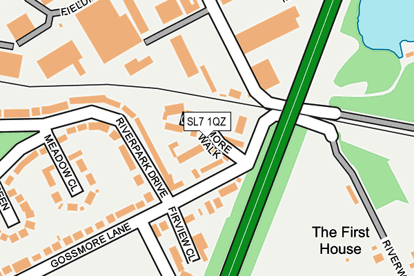 SL7 1QZ map - OS OpenMap – Local (Ordnance Survey)