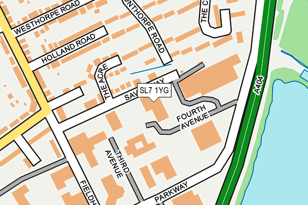 SL7 1YG map - OS OpenMap – Local (Ordnance Survey) SL7 1YG map - OS OpenMap – Local (Ordnance Survey)