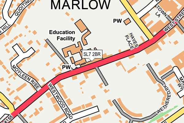 SL7 2BR map - OS OpenMap – Local (Ordnance Survey) SL7 2BR map - OS OpenMap – Local (Ordnance Survey)