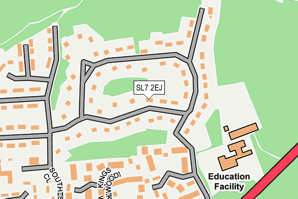 SL7 2EJ map - OS OpenMap – Local (Ordnance Survey) SL7 2EJ map - OS OpenMap – Local (Ordnance Survey)