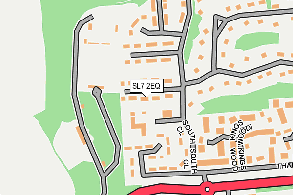 SL7 2EQ map - OS OpenMap – Local (Ordnance Survey) SL7 2EQ map - OS OpenMap – Local (Ordnance Survey)