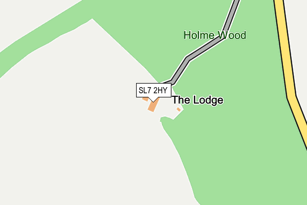 SL7 2HY map - OS OpenMap – Local (Ordnance Survey) SL7 2HY map - OS OpenMap – Local (Ordnance Survey)