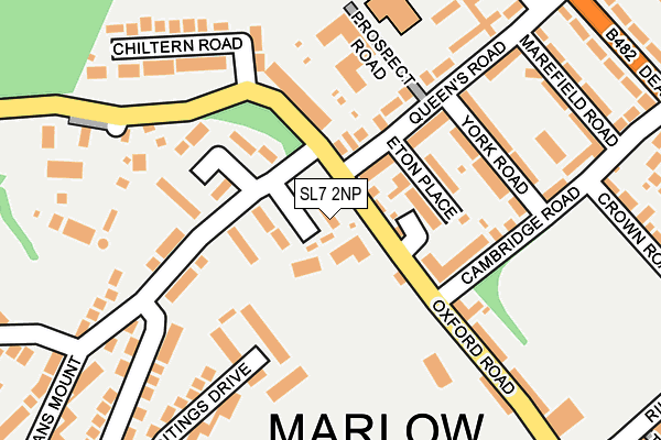 SL7 2NP map - OS OpenMap – Local (Ordnance Survey) SL7 2NP map - OS OpenMap – Local (Ordnance Survey)