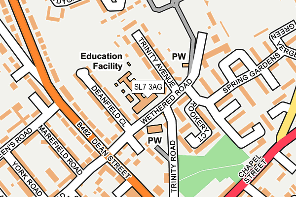 SL7 3AG map - OS OpenMap – Local (Ordnance Survey) SL7 3AG map - OS OpenMap – Local (Ordnance Survey)