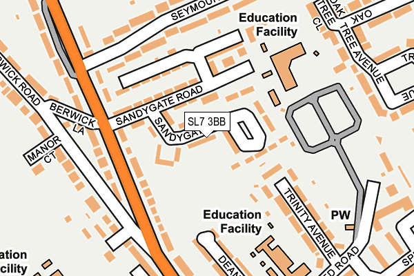 SL7 3BB map - OS OpenMap – Local (Ordnance Survey) SL7 3BB map - OS OpenMap – Local (Ordnance Survey)