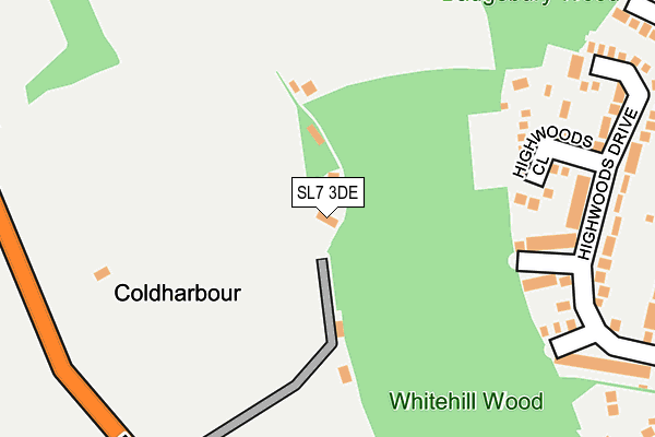 SL7 3DE map - OS OpenMap – Local (Ordnance Survey) SL7 3DE map - OS OpenMap – Local (Ordnance Survey)