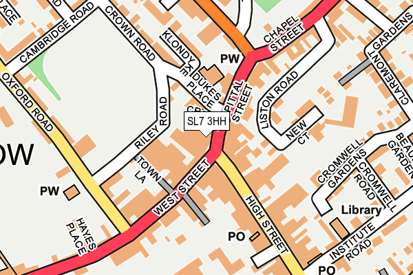 SL7 3HH map - OS OpenMap – Local (Ordnance Survey) SL7 3HH map - OS OpenMap – Local (Ordnance Survey)
