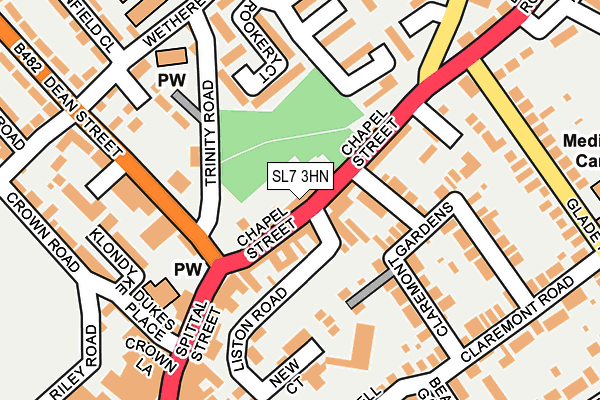 SL7 3HN map - OS OpenMap – Local (Ordnance Survey) SL7 3HN map - OS OpenMap – Local (Ordnance Survey)