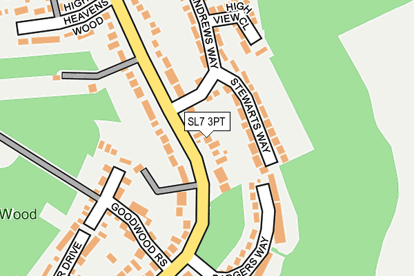 SL7 3PT map - OS OpenMap – Local (Ordnance Survey) SL7 3PT map - OS OpenMap – Local (Ordnance Survey)