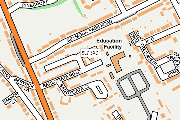 SL7 3XD map - OS OpenMap – Local (Ordnance Survey) SL7 3XD map - OS OpenMap – Local (Ordnance Survey)