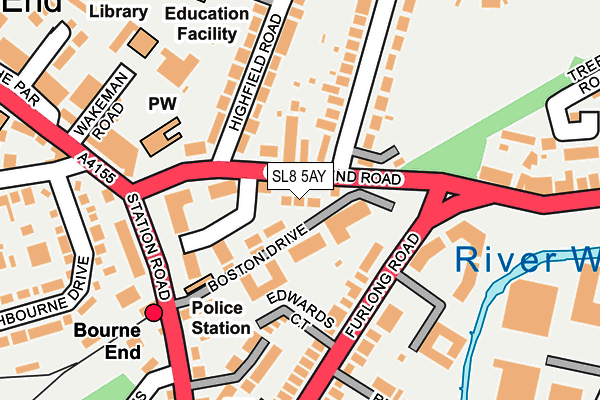 SL8 5AY map - OS OpenMap – Local (Ordnance Survey) SL8 5AY map - OS OpenMap – Local (Ordnance Survey)