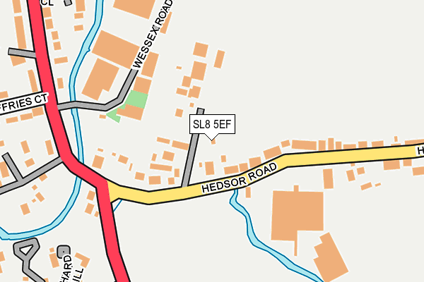 SL8 5EF map - OS OpenMap – Local (Ordnance Survey) SL8 5EF map - OS OpenMap – Local (Ordnance Survey)