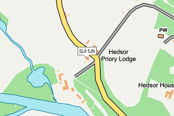 SL8 5JN map - OS OpenMap – Local (Ordnance Survey) SL8 5JN map - OS OpenMap – Local (Ordnance Survey)