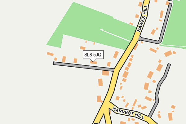 SL8 5JQ map - OS OpenMap – Local (Ordnance Survey) SL8 5JQ map - OS OpenMap – Local (Ordnance Survey)