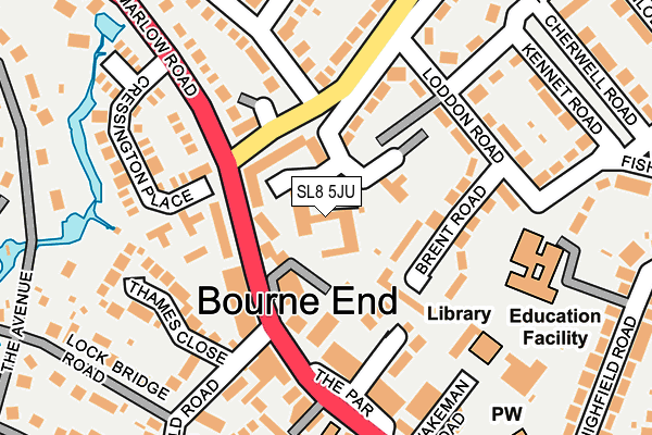 SL8 5JU map - OS OpenMap – Local (Ordnance Survey) SL8 5JU map - OS OpenMap – Local (Ordnance Survey)