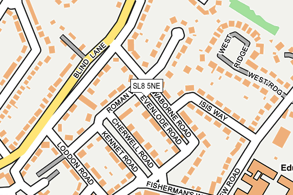 SL8 5NE map - OS OpenMap – Local (Ordnance Survey) SL8 5NE map - OS OpenMap – Local (Ordnance Survey)