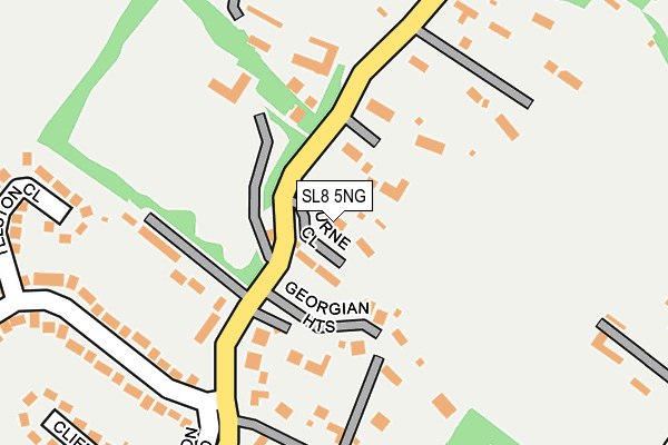 SL8 5NG map - OS OpenMap – Local (Ordnance Survey) SL8 5NG map - OS OpenMap – Local (Ordnance Survey)