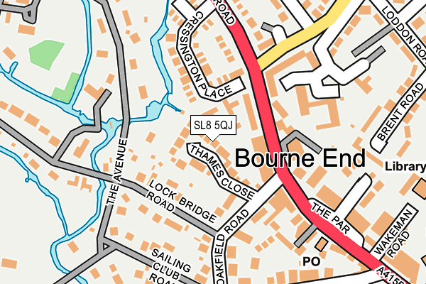 SL8 5QJ map - OS OpenMap – Local (Ordnance Survey) SL8 5QJ map - OS OpenMap – Local (Ordnance Survey)