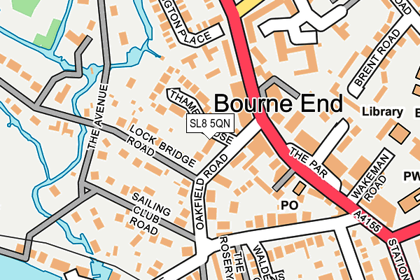 SL8 5QN map - OS OpenMap – Local (Ordnance Survey) SL8 5QN map - OS OpenMap – Local (Ordnance Survey)
